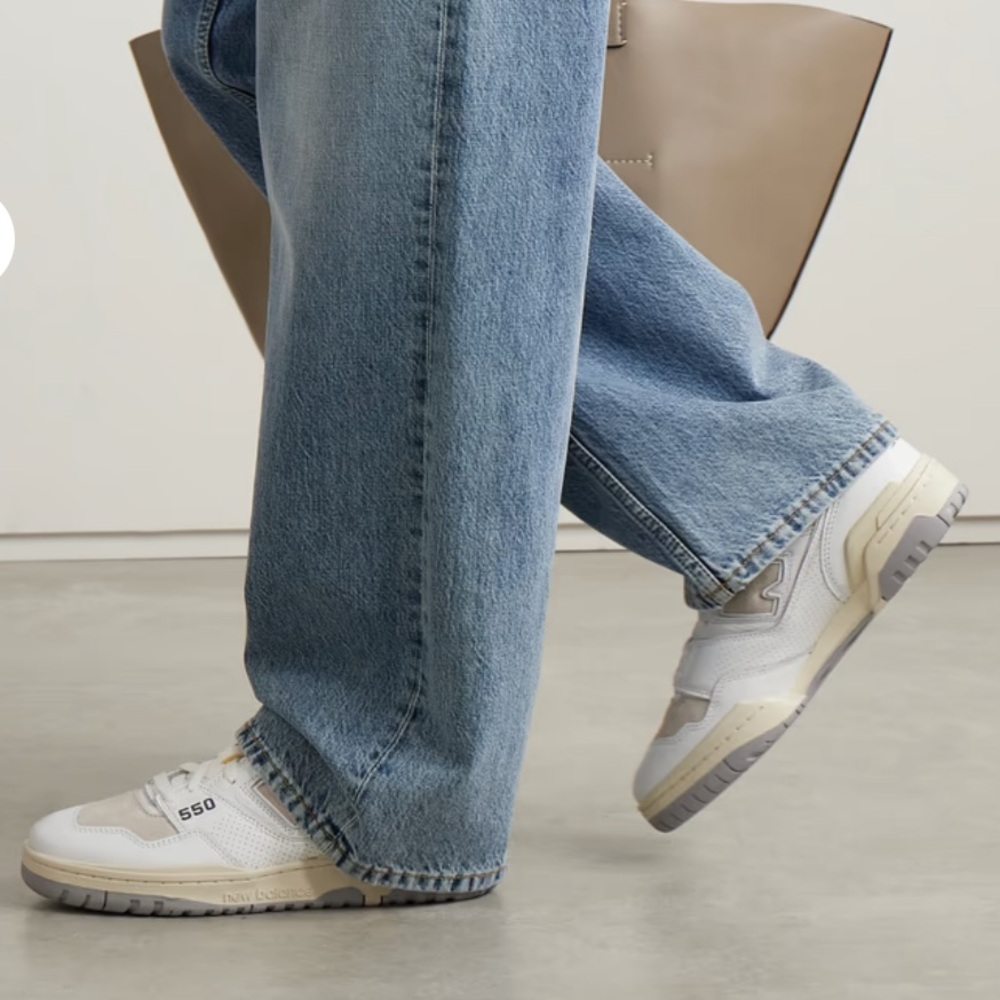 New Balance Cream and White Sneakers